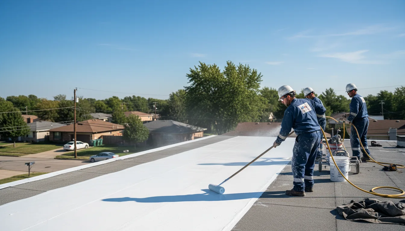 Commercial roof coating in Balta, ND near me